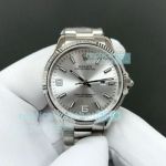 AR Factory Copy Rolex Oyster Perpetual Date 34mm Silver Face Stainless Steel Watch 
